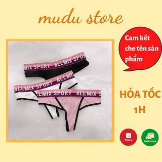 [XẢ HÀNG GIẢM SÂU] Quần lọt khe thể thao bản cạp cao cotton thâm hút thoáng mát ALLMIX SPORT