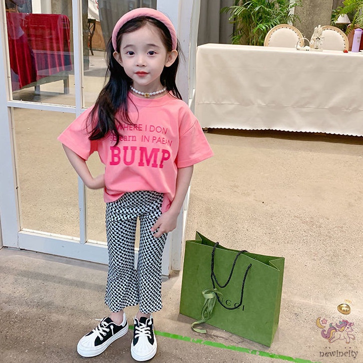 Quần Ống Loe Lưng Thun Thời Trang Hàn Quốc Cho Bé Gái