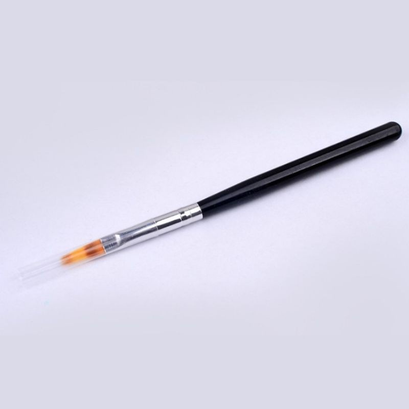 Cọ vẽ móng nail Ombre mái thưa cán gỗ, bút vẽ nail