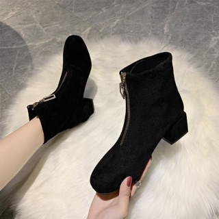 Boot nhung khoá kéo