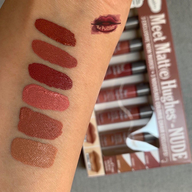 Set son 6 thỏi The Balm Meet Matte Hughes Mini Set - Nude +2% phí bán hàng