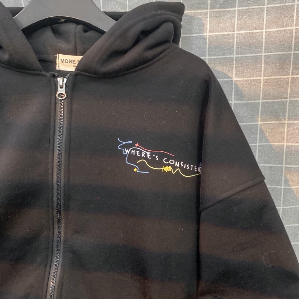 Áo Khoác Hoodie Zip STAY Form Rộng Vải Nỉ Bông Phong Cách Ulzzang
