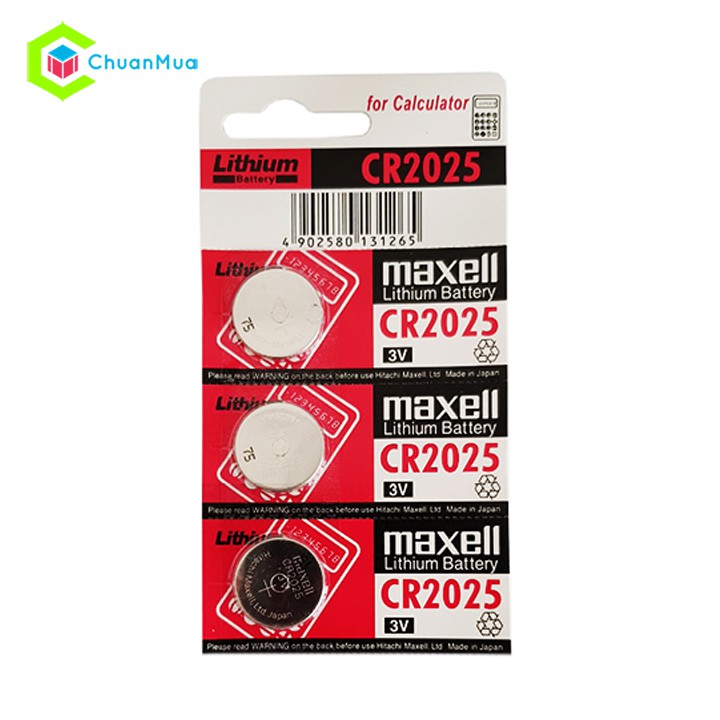 Pin đồng hồ Maxell CR2025, Pin Remote