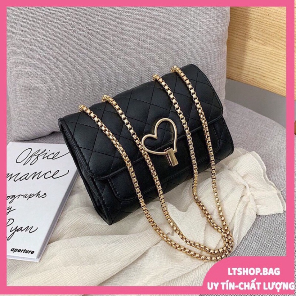 Túi xách nữ Sang Trọng túi đeo chéo nữ 3 ngăn phong cách trẻ trung nữ tính kết hợp dây xích đồng sang trọng chắc chắ