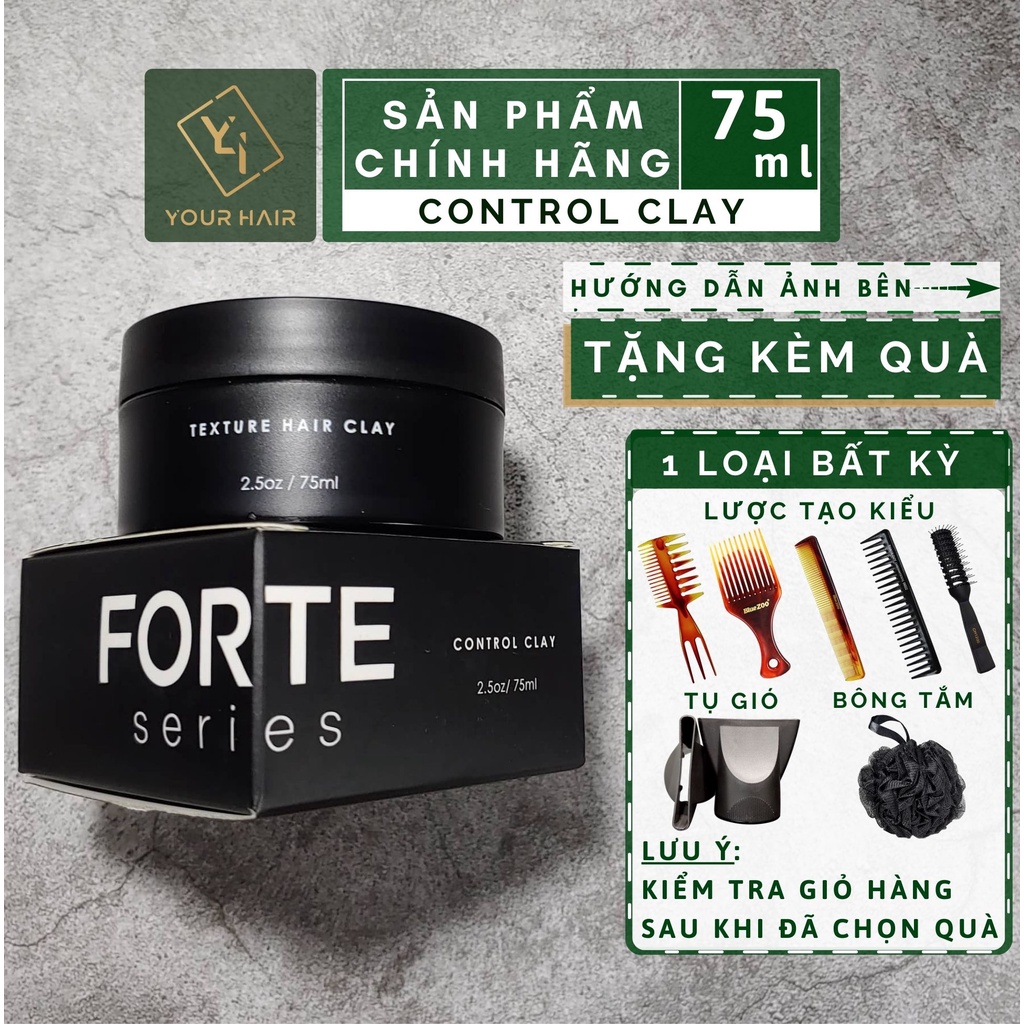 Sáp vuốt tóc Forte Series Control Clay - 75ml