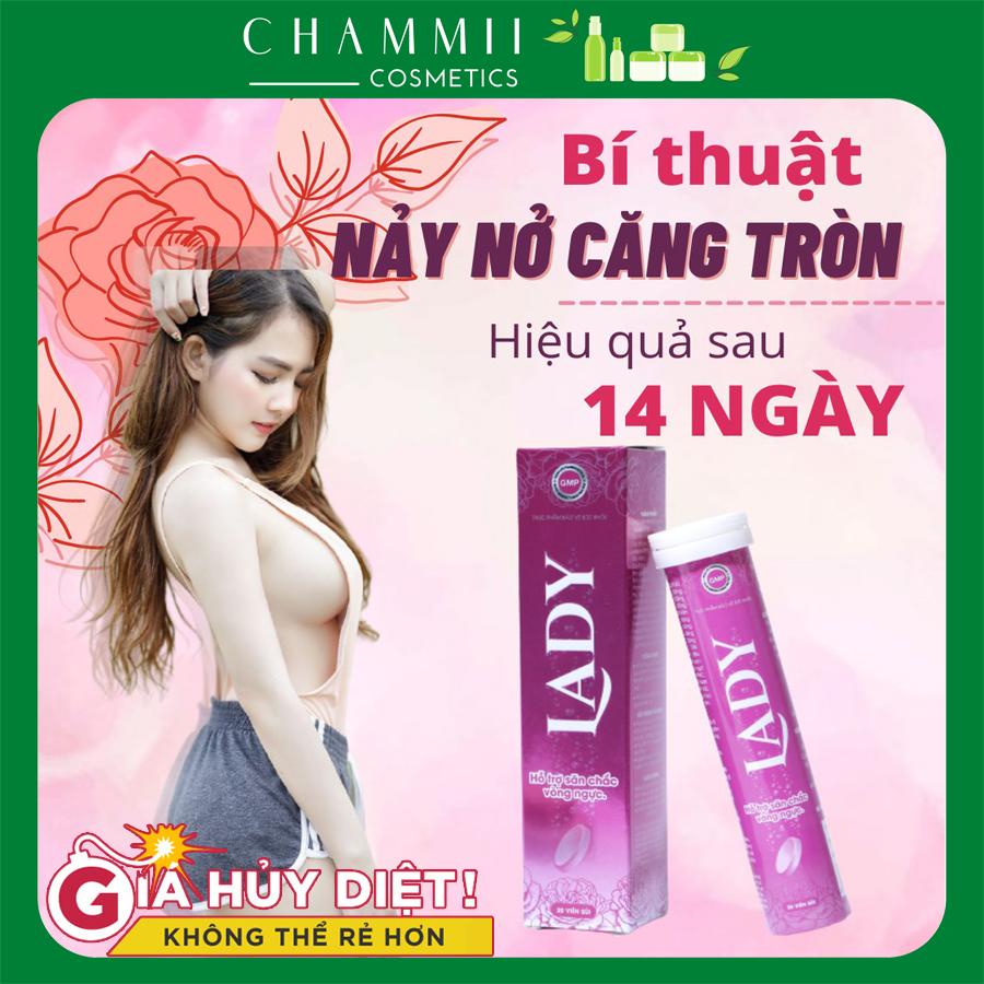 Sủi nở ngực LADY tăng kích thước vòng 1 hiệu quả, viên uống nở ngực tăng vòng 1 nhanh và an toàn