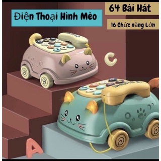 ❤️❤️đồ chơi oto điện thoại mèo đáng yêu cho bé
