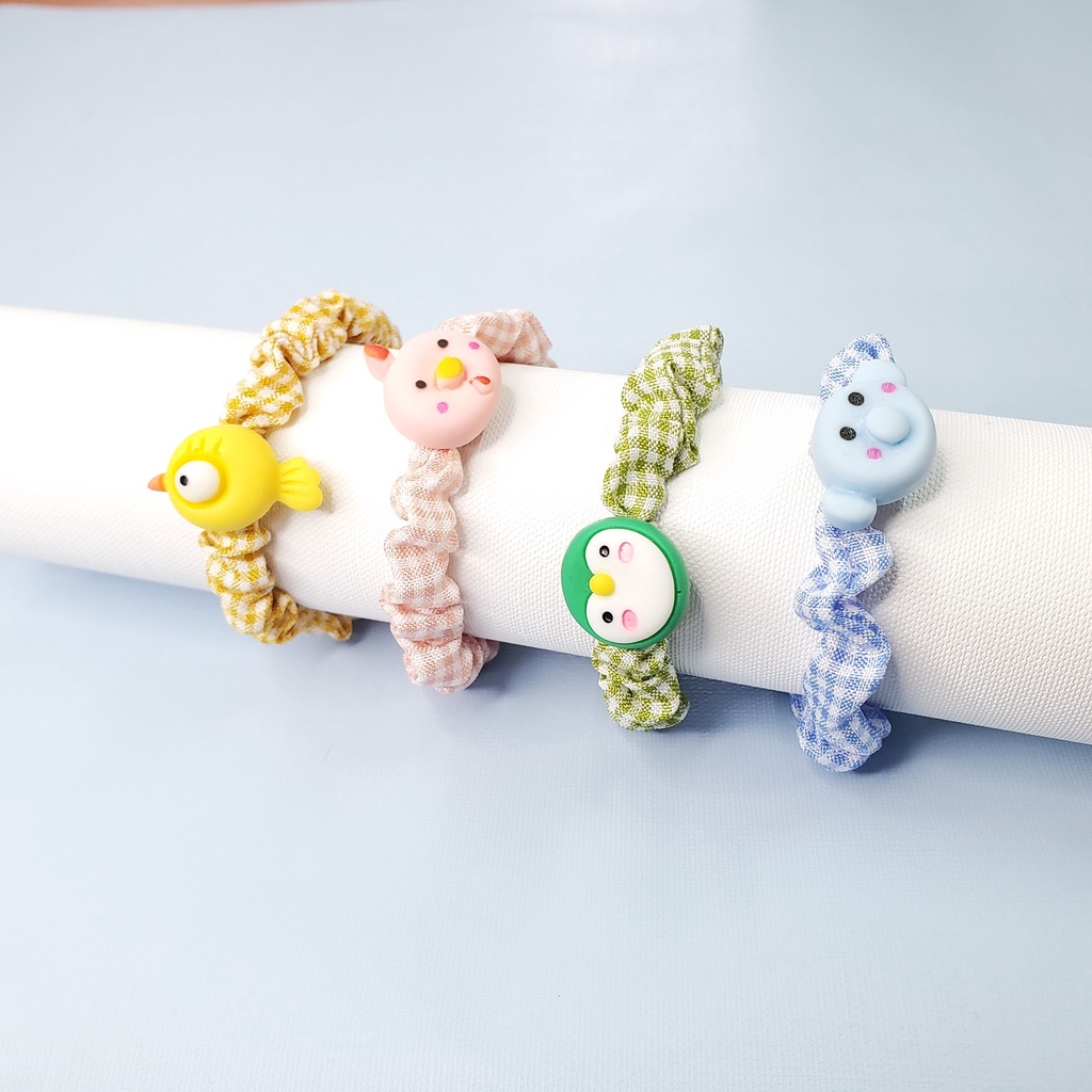 COMBO 4 DÂY CỘT TÓC HÌNH THÚ DỄ THƯƠNG T09