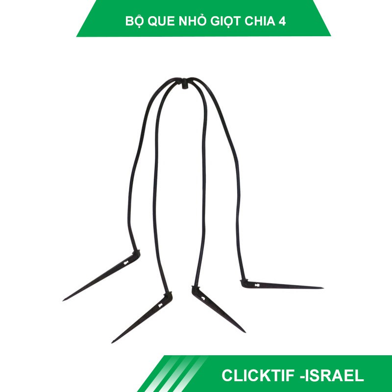 Bộ chia 4 gắn sẵn 60cm dây và que nhỏ giọt Clicktif - Israel