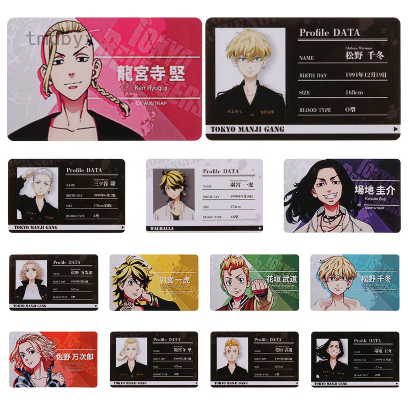 Tmdbyx Thẻ In Hình Anime Tokyo Revengers Vui Nhộn