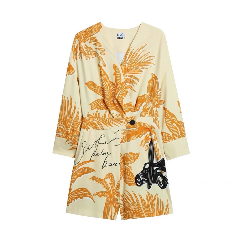 Jumsuit hoa vàng Lily