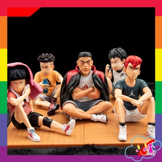 Mô Hình Figure Slam Dunk Hanamichi - Rukawa - Akagi - Miyagi - Hisashi Cao 12cm