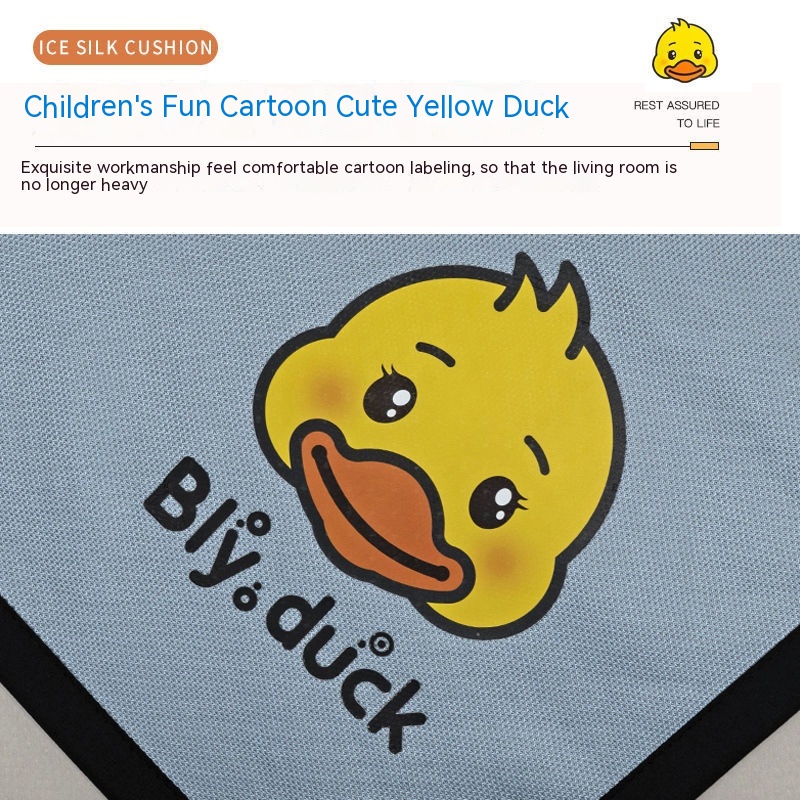 Vỏ Bọc Đệm Ghế Sofa Mùa Hè Bằng Lụa Lạnh Thoáng Khí Không Trượt Họa Tiết Hoạt Hình Đơn Giản Hiện Đại