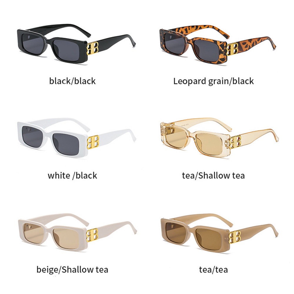 Mắt Kính Chống Tia UV Gọng Vuông Phong Cách Thời Trang Hàn Quốc kính chữ v nhiều màu kính đổi màu