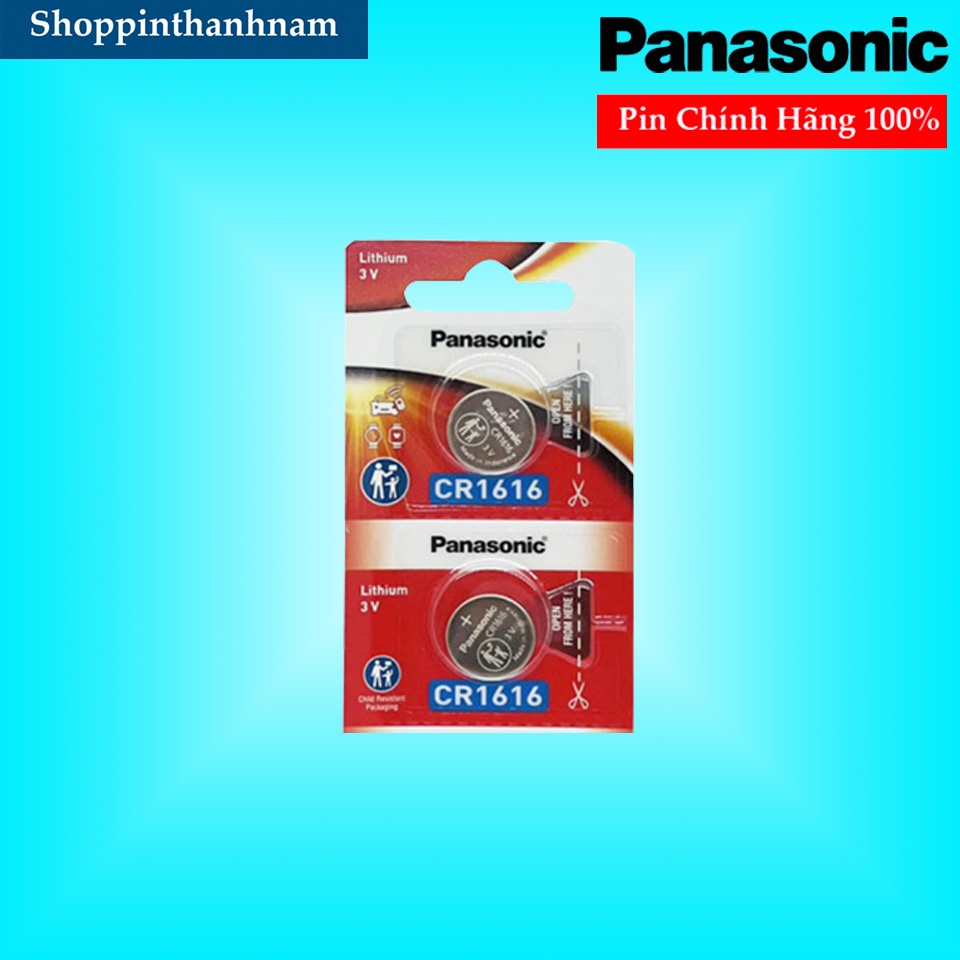 2 Viên Pin CR1616 Panasonic Lithium 3V Chính Hãng
