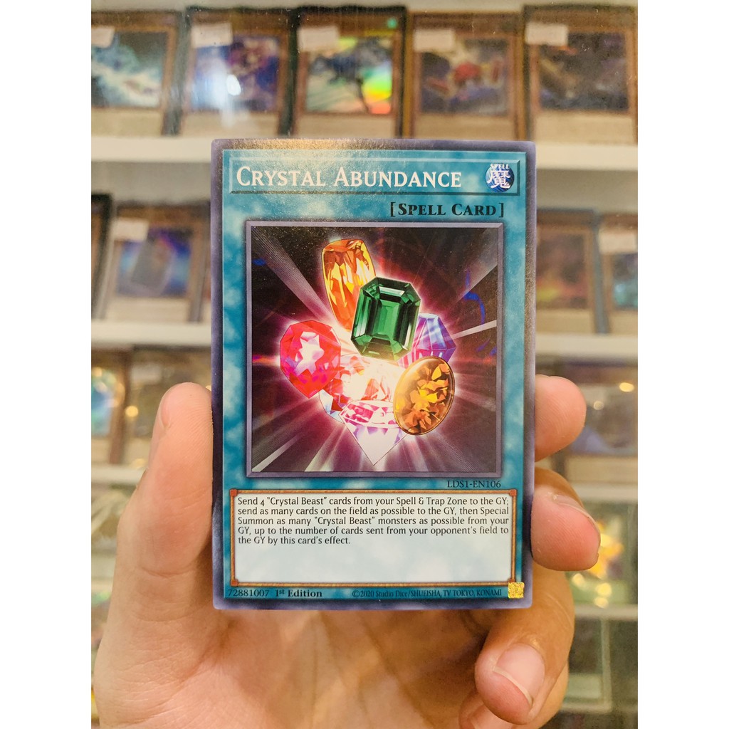 Thẻ Bài Lẻ YugiOh! Mã LDS1-EN106 - Crystal Abundance - Common - 1st Edition