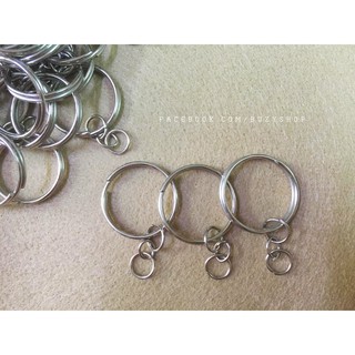 (10 cái) móc khóa xi bạc loại thường [phụ liệu handmade, nguyên liệu thủ công]