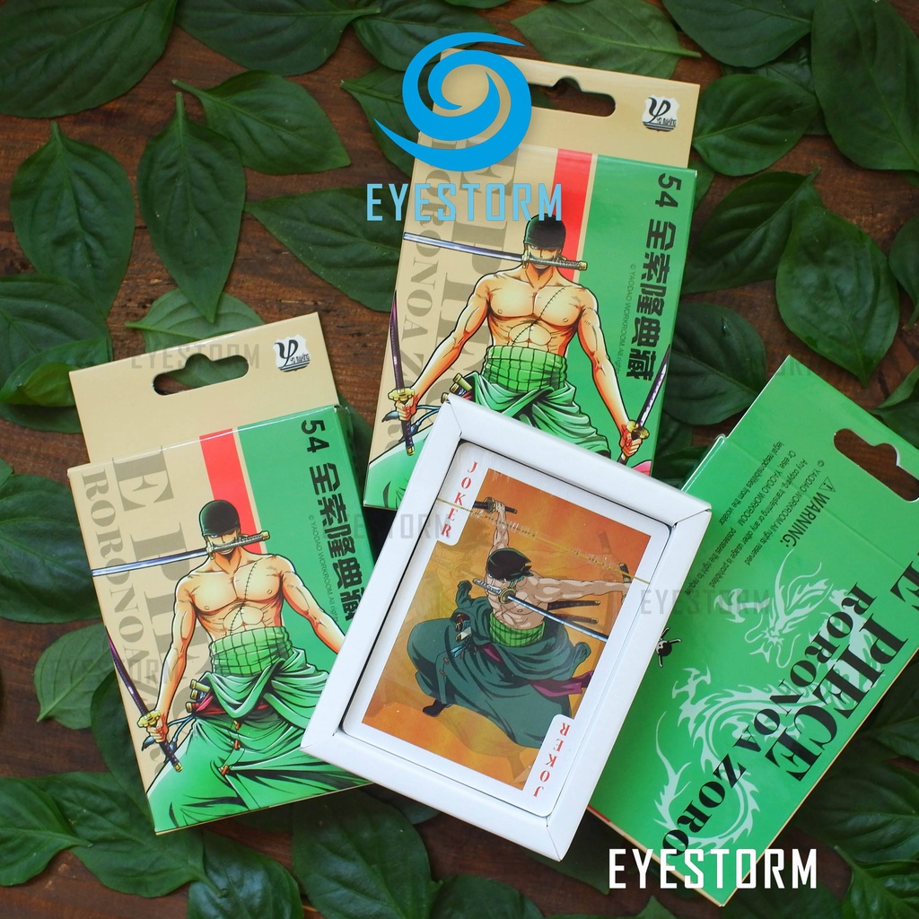 Bài tây anime One Piece - Đảo Hải Tặc - Roronoa Zoro, tú lơ khơ, manga - 54 lá