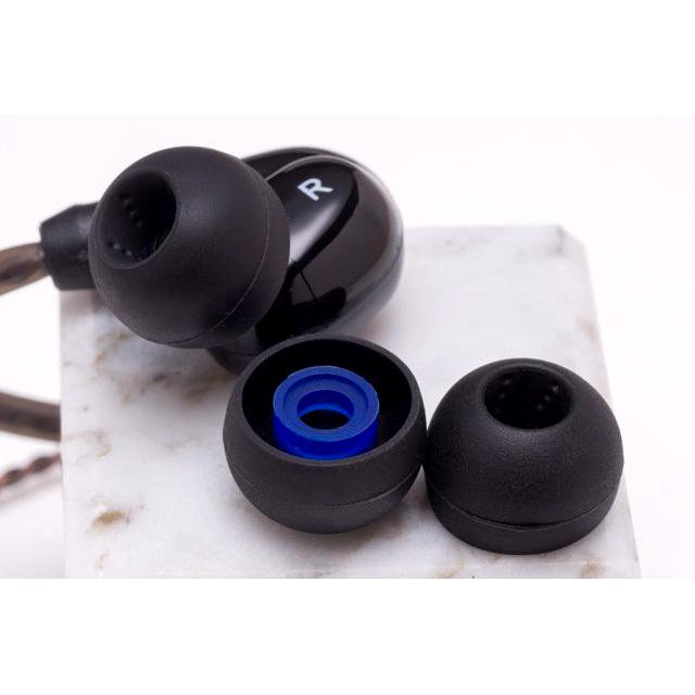 Nút Bọc Đầu Tai Nghe Jvc Ep-Fx10 Hình Xoắn Ốc Chấm Bi Bằng Silicone + Nút Bịt Tai Jvc