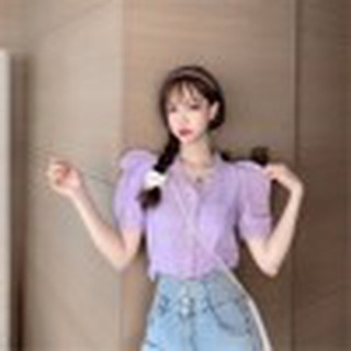 Áo kiểu pha ren 6521 rubylong
