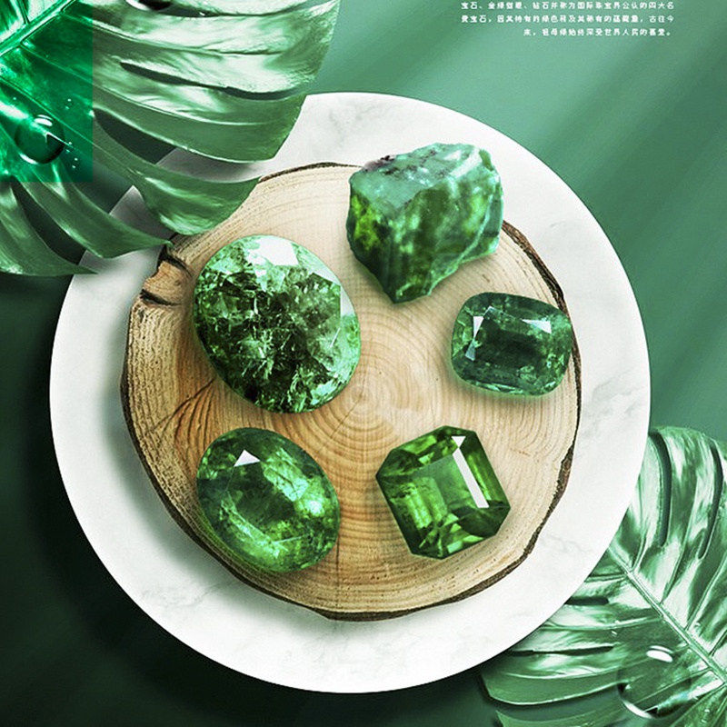 Đá Quý Xanh 3A 5-7MM Nhiều Hình Dạng Dùng Làm Trang Sức Diy