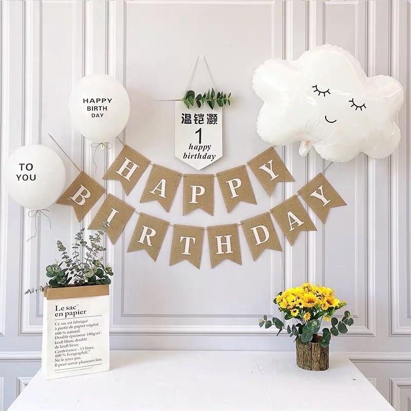 Bong bóng  đám mây phụ kiện trang trí sinh nhật, party, đám cưới, tiệc mừng 70cm - BOBABO STORE