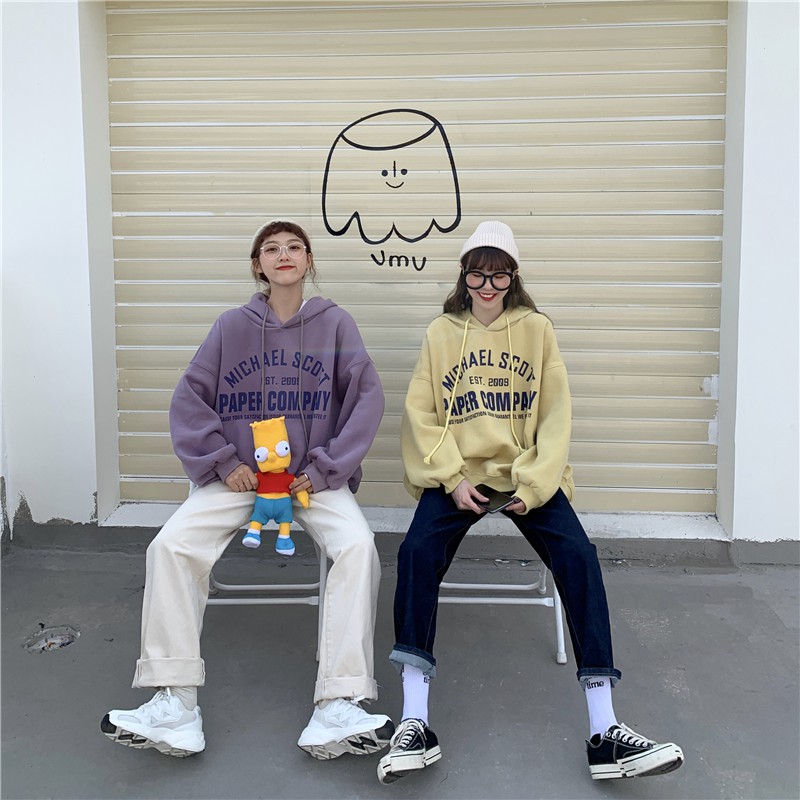 [Áo hoodie nữ form rộng thời trang unisex hàn quốc], Áo hoodie unisex nữ in chữ thời trang ulzzang hàn quốc | BigBuy360 - bigbuy360.vn