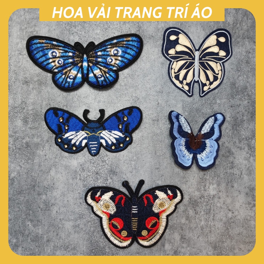 Sticker ủi áo hình thêu cao cấp -DÙNG LÀM BÔNG CÀI ÁO HAY HÌNH ỦI ÁO TRANG TRÍ VÁY, ĐẦM, ÁO DÀI HOẶC LÀM MIẾNG VÁ ÁO