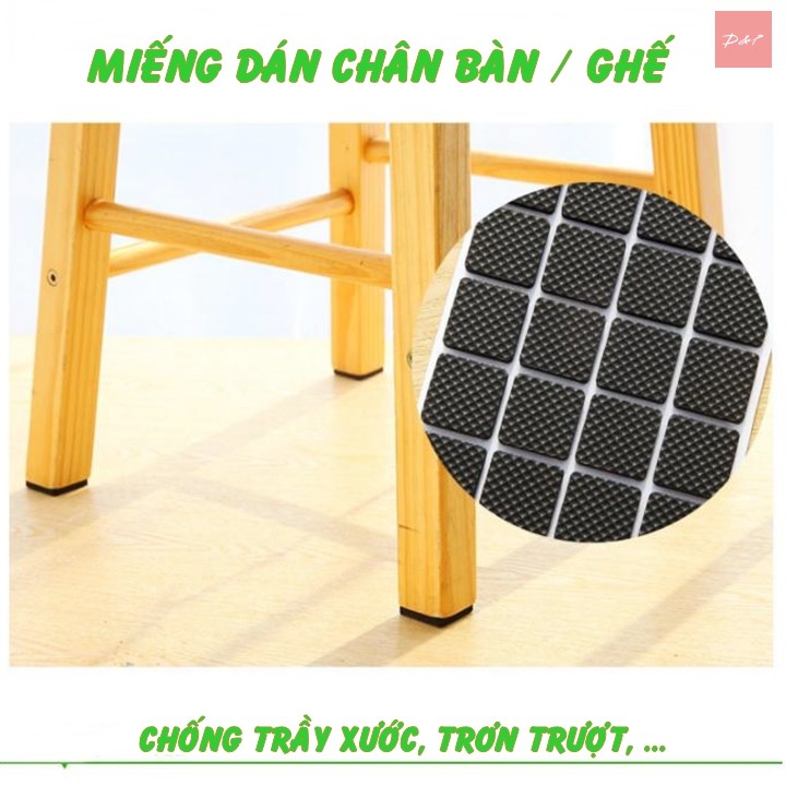 Miếng dán chân bàn ghế, đồ dùng chống xê dịch, trày xước, trơn trượt