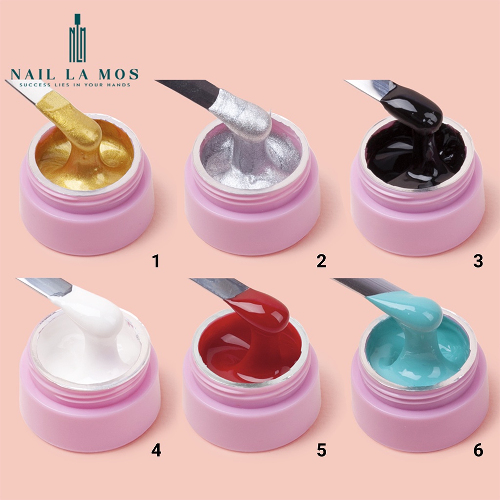 Set gel vẽ Huaxi chính hãng - gel vẽ nổi chất đậm đặc 12 màu chuyên dụng