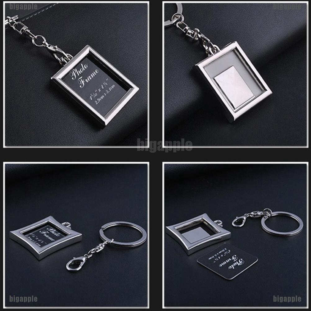 Móc khóa khung ảnh bằng nhựa trong suốt sang trọng