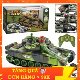 Đồ Chơi Xe Tăng Điều Khiển Từ Xa Bánh Xích Pin Sạc, Di Chuyển Vượt Mọi Địa Hình, Âm Thanh Sống Động - SUMOSHOP86