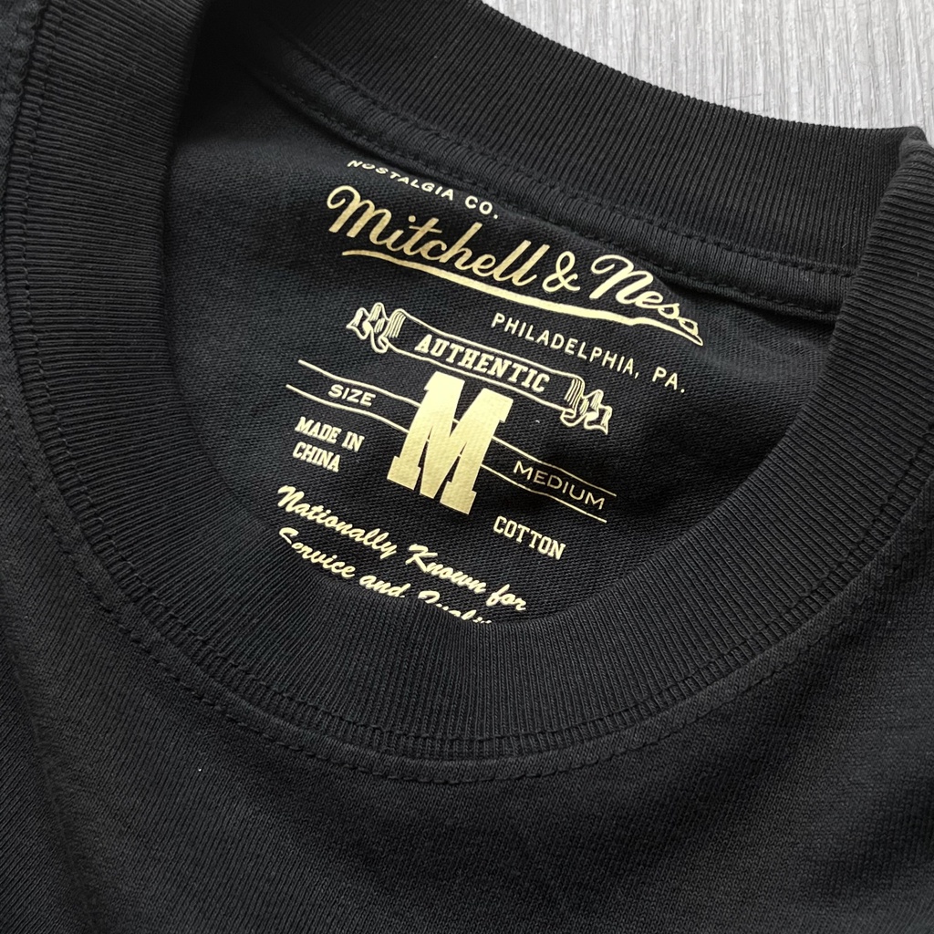 Áo thun M&N-Oakland Raiders Vintage Zig Zag-Đen