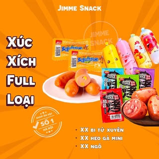 Xúc xích bi tứ xuyên 4 bi Jimme snack tẩm ướp đặc biệt phù hợp ăn vặt , thả mỳ hoặc thả lẩu