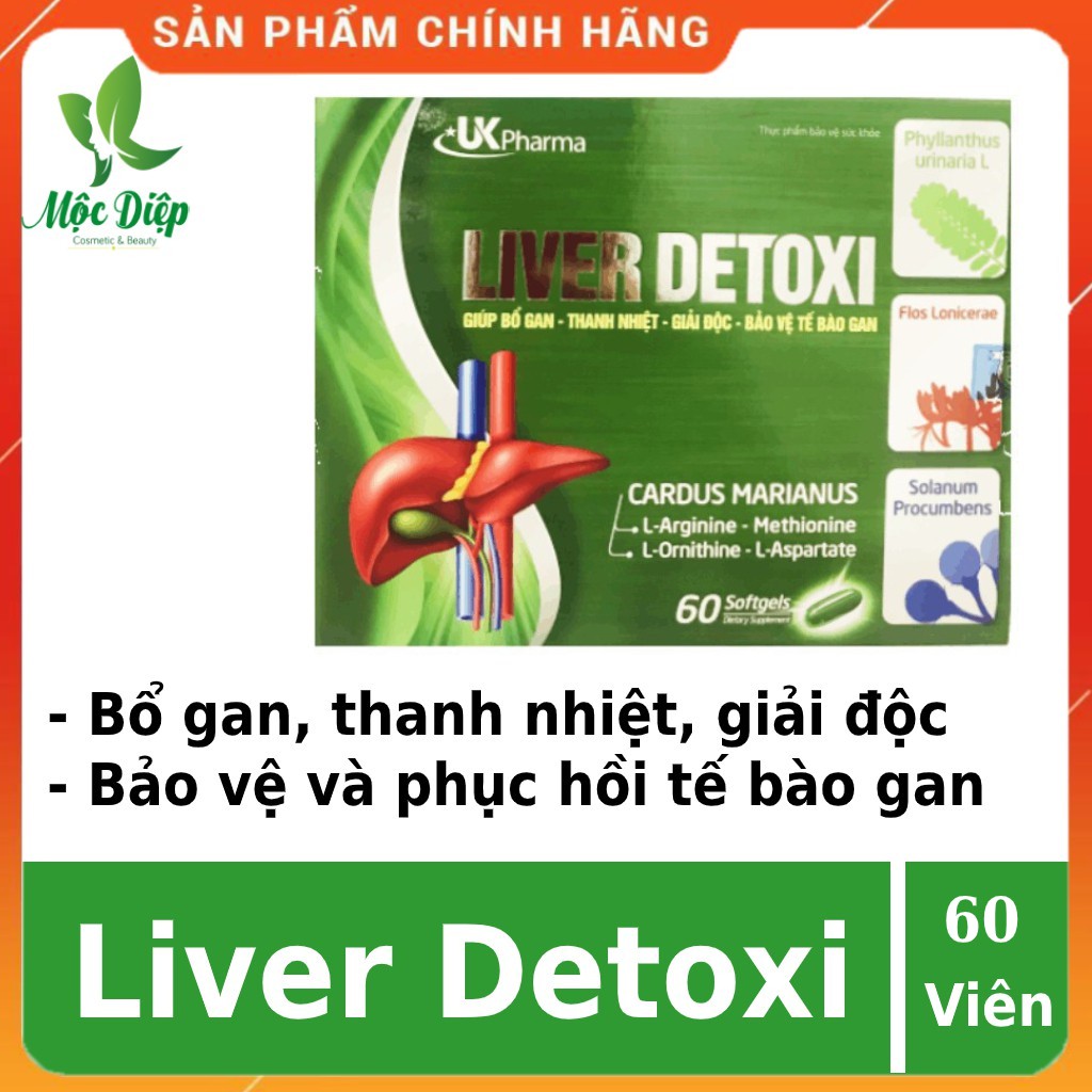 Viên uống bổ gan thanh nhiệt giải độc ❤️CHÍNH HÃNG👍 Liver Detoxi ❤️giải độc, bảo vệ và phục hôi các tế bào gan | BigBuy360 - bigbuy360.vn