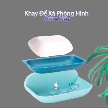 {Sản Phẩm} Hộp Để Xà Phòng Hình Đám Mây 2 Lớp Gắn Tường Siêu Chắc