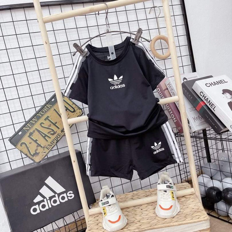 Đồ bộ áo mùa hè, bộ thể thao Ids cho bé trai 10-22 kg chất liệu thông hơi- VyVy Kids