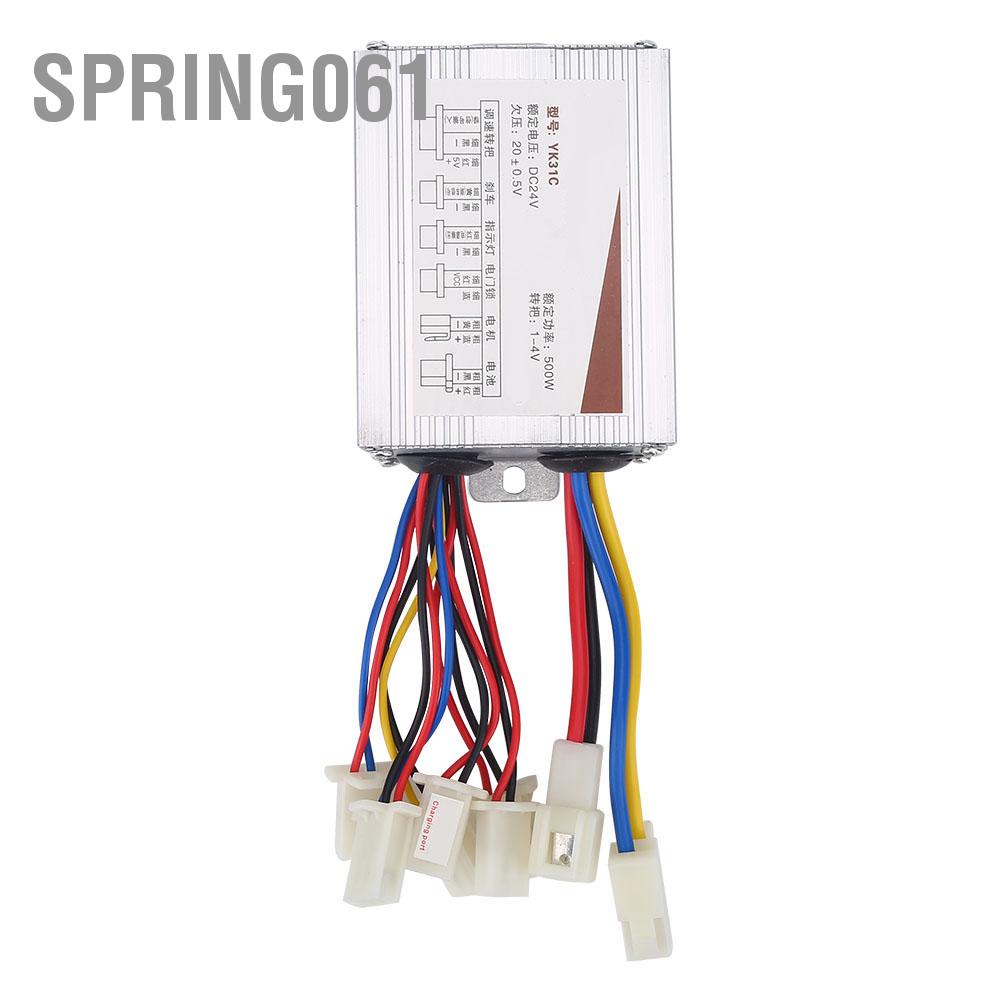 Spring061 Hộp điều khiển chải động cơ 24V 500W cho xe đạp điện Xe