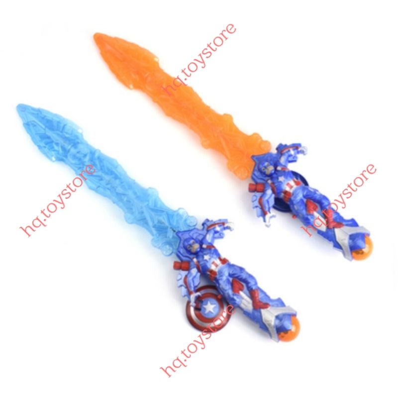 Kiếm nhựa pin đồ chơi có nhạc phát sáng các siêu anh hùng