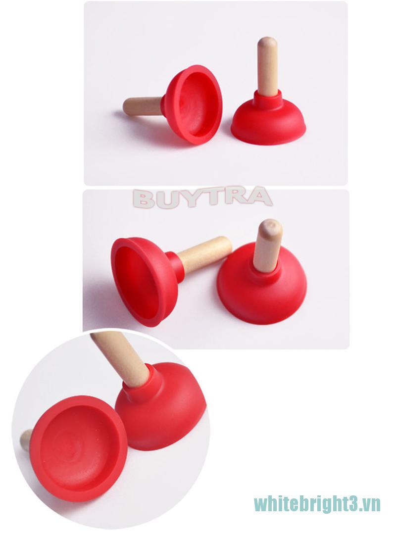 IPHONE White / Lot 6 Pcs Plunger Holder Sucker Toilet Shape Wood Stand Cell Phone Phone