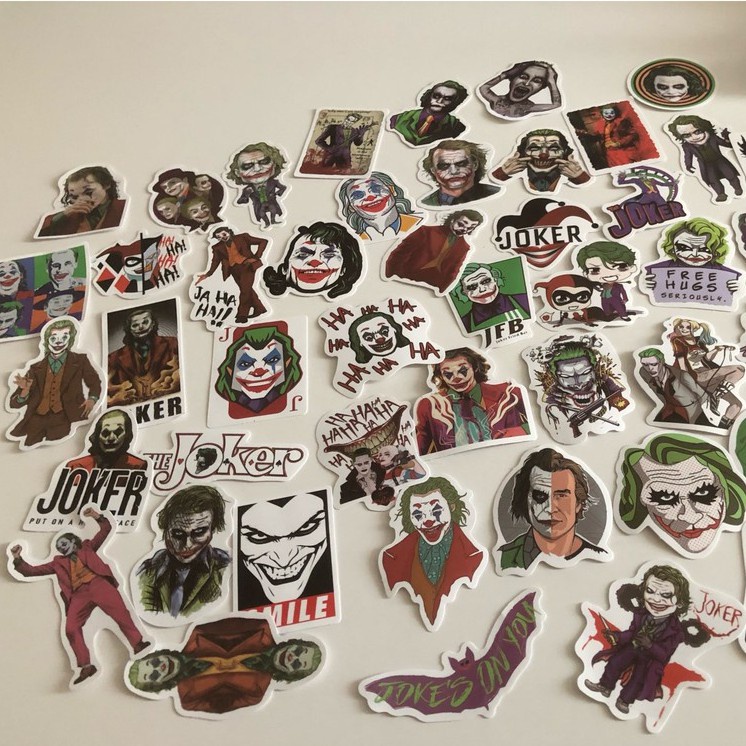 10/ 25/ 50 Miếng dán PVC chống thấm nước họa tiết graffiti vui nhộn trang trí đa năng