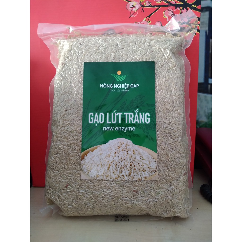 Gạo lứt trắng hữu cơ (bao 2 kg)