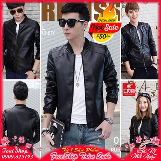 (4.7sao) ÁO KHOÁC DA Cao Cấp 2 Lớp (M105 - Form M.L.XL)