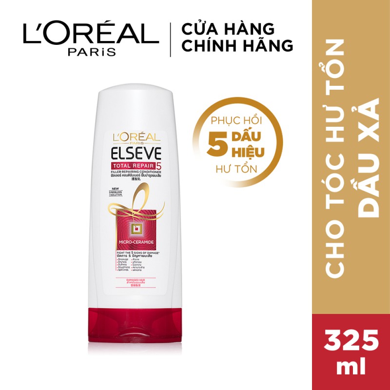 Dầu xả Phục Hồi Tóc L'oreal Paris Elseve Total Repair 5 Repairing Conditioner 165ml / 325ml