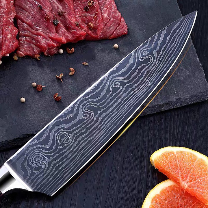 ( Hàng nội địa ) Dao sashimi 7CR17 - Lưỡi dao làm bằng thép không gỉ, sắc bén, cho khả năng sử dụng bền bỉ