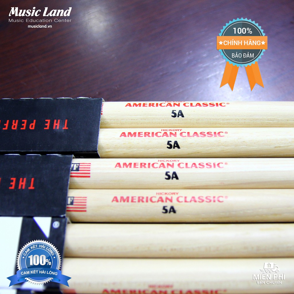 Dùi Trống Vic Firth 5A - Hickory American Classic – Chính hãng USA