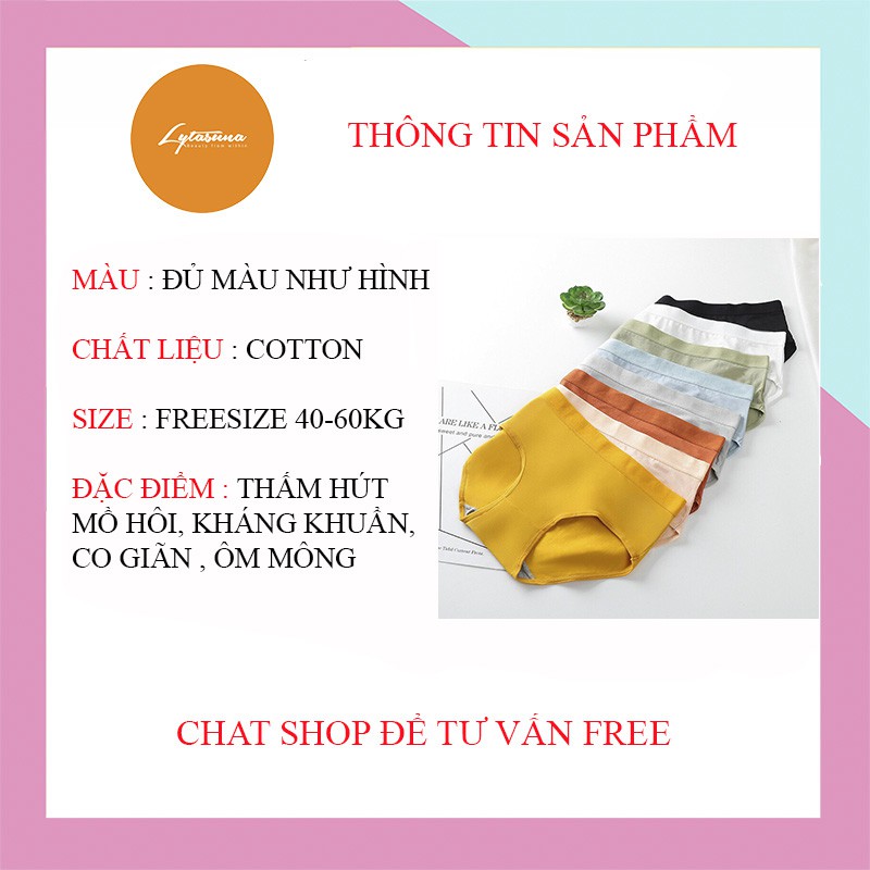 [Mã 12FASHIONSALE1 giảm 10K đơn 50K] Quần lót cotton lưng cao thấm hút mồ hôi co giãn kháng khuẩn Form Rộng SQ16 | BigBuy360 - bigbuy360.vn