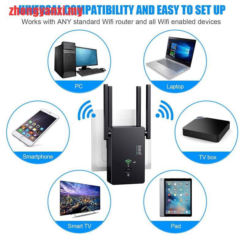 Bộ khuếch đại tín hiệu WiFi 1200M kèm ăng ten mở rộng chuyên dụng | BigBuy360 - bigbuy360.vn