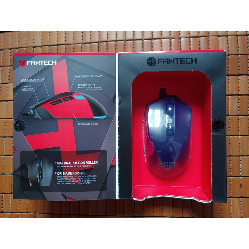 Chuột Gaming Có Dây Fantech X15 PHANTOM 4800DPI LED RGB 16,8 triệu màu 7 phím Macro