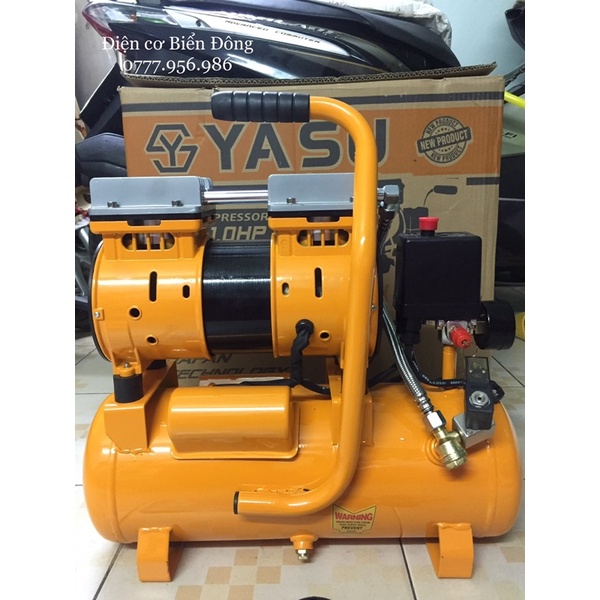 ♥️ FREESHIP ♥️ Máy Nén Khí Giảm Âm Không Dầu YASU 12L 1 HP là loại máy nén khí có độ ồn thấp đảm bảo khí nén sạch